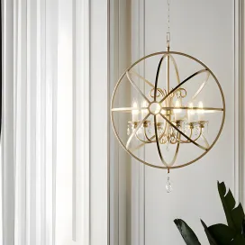 Ballard design nicolette crystal orb chandelier